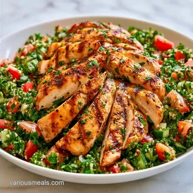Chicken with Tabbouleh in 25 Minutes