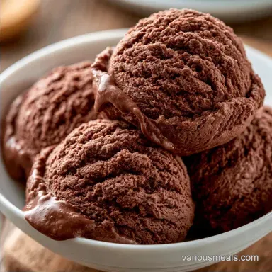 Chocolate Fudge Ice Cream with Maple Syrup