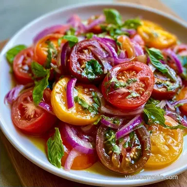Classic Italian Tomato Salad for 4 Servings
