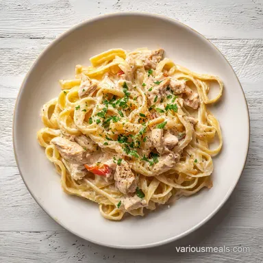 Chicken Fettuccine Alfredo in 25 Minutes with Pan-Seared Chicken