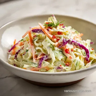 Coleslaw Dressing: Creamy and Tangy for 12 Servings