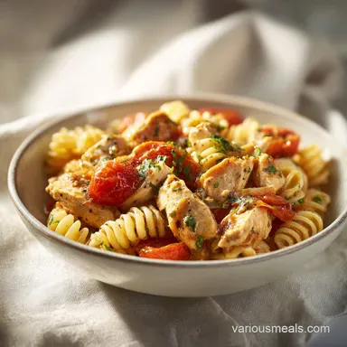 Marry Me Chicken Pasta: Creamy Sun-Dried Tomato Recipe Card