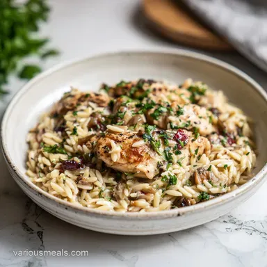 Slow Cooker Creamy Tuscan Orzo: Silky Finish Recipe Card