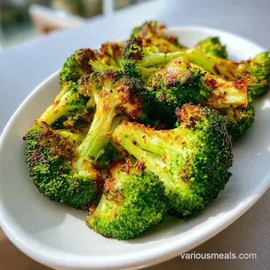 Air Fryer Broccoli: Crispy Baked in 20 Minutes Recipe Card
