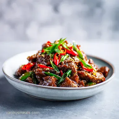 Crispy Beijing Beef for 4 Servings Recipe Card