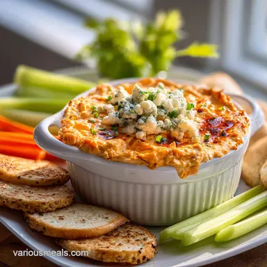 Buffalo Chicken Dip: Slow-Cooked Creamy Perfection Recipe Card