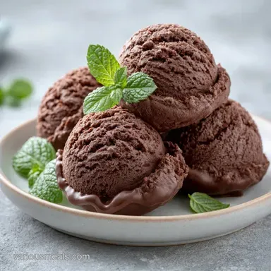 Chocolate Ice Cream with Coconut Milk