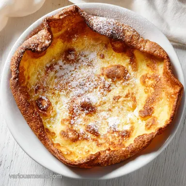 Dutch Baby Pancake for 4 Servings Recipe Card
