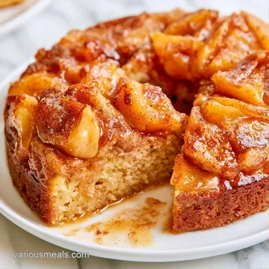 Easy Apple Cake Recipe for 12 Servings Recipe Card