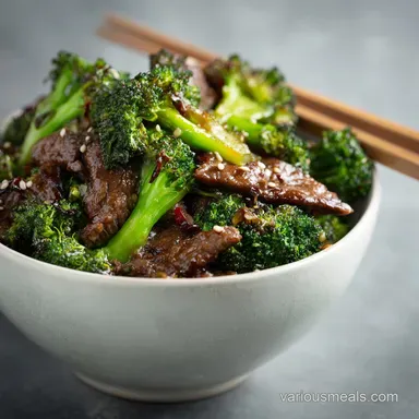 Easy Beef and Broccoli Stir Fry for 4 Servings
