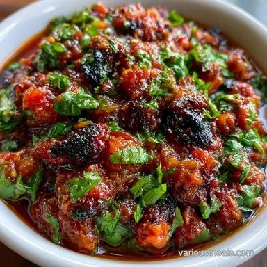 Easy Fire Roasted Salsa in 18 Minutes Recipe Card