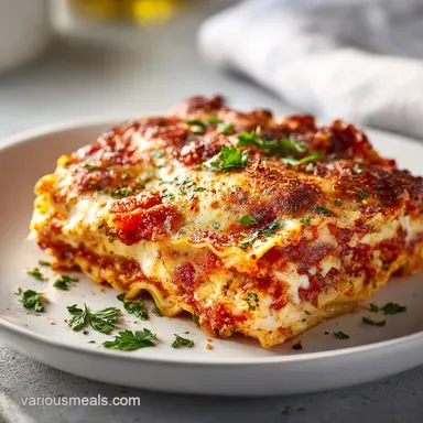 Baked Ravioli with Meat Sauce for 8 Servings