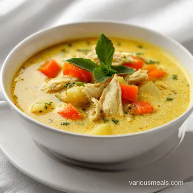 Mulligatawny Soup with Coconut Milk Recipe Card