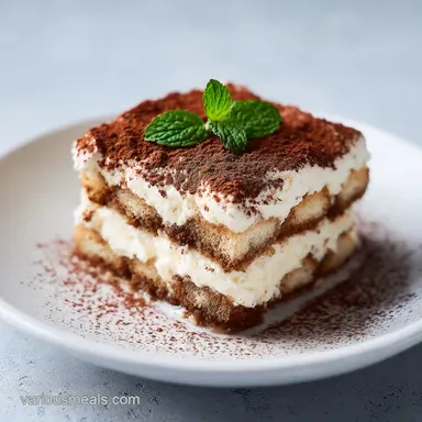Easy Tiramisu Recipe for 8 Servings Recipe Card