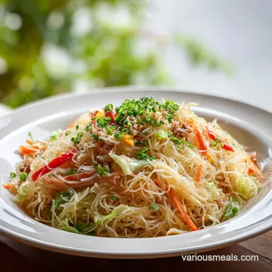Filipino Pancit Recipe in 35 Minutes Recipe Card
