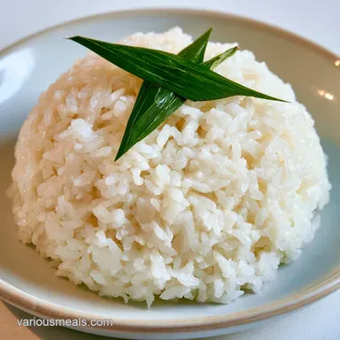 Coconut Rice with Coconut Milk: Fluffy