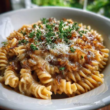 French Onion Pasta: One-Pot Silky Noodles