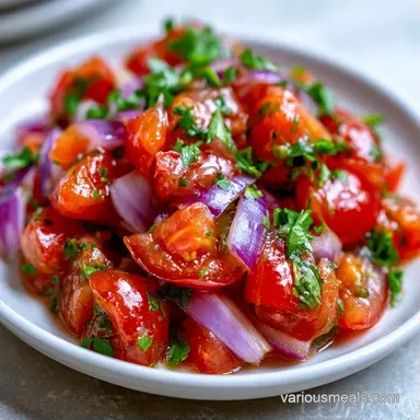 Red Onion Salsa in 20 Minutes Recipe Card