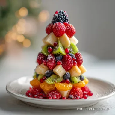 Fruit Christmas Tree Recipe for 15 Servings
