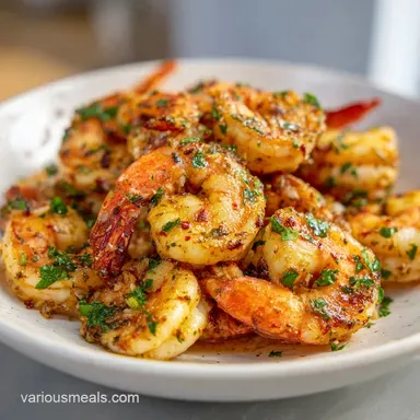 Garlic Butter Shrimp Recipe for 4 Servings