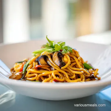 Gebratene Nudeln wie beim Chinesen in 25 Min.