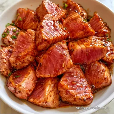 Grilled Tuna with Ginger Soy for 4