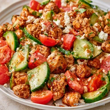 Ground Turkey Mediterranean Bowl for 4 Recipe Card
