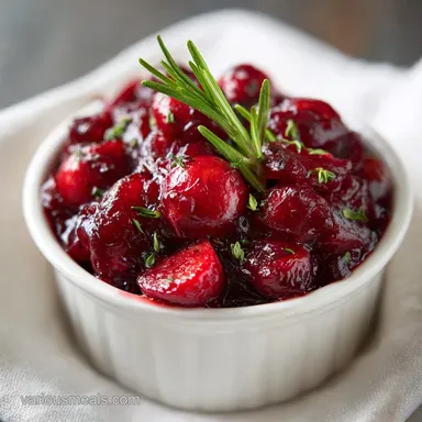 Fresh Cranberry Sauce in 15 Minutes with Orange Juice Recipe Card