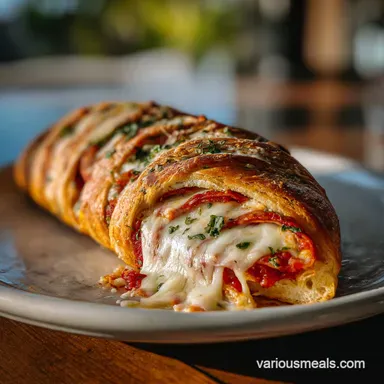 Homemade Stromboli for 6 Servings Recipe Card