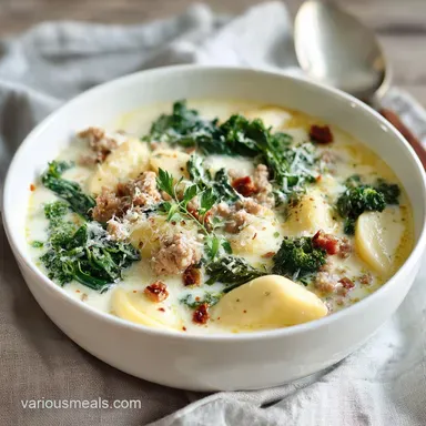 Olive Garden Zuppa Toscana for 6 Servings with Creamy Sausage