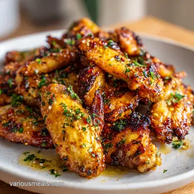 Honey Lemon Pepper Wings for 4 Servings