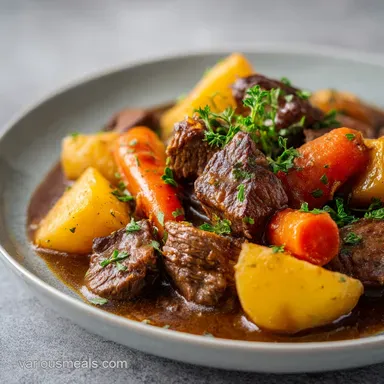 Instant Pot Irish Lamb Stew in 1 Hour Recipe Card