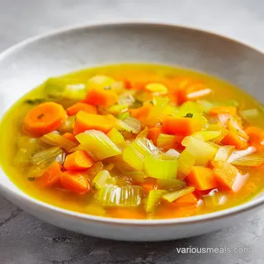 Irish Farmhouse Vegetable Soup: Silky Root Vegetable Base Recipe Card