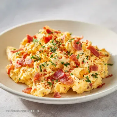 Keto Egg Salad Bacon with Crispy Bits in 25 Minutes Recipe Card