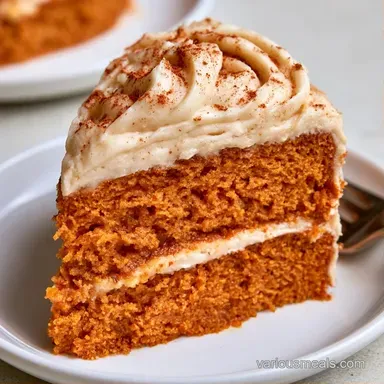 Layer Pumpkin Cake for 16 Servings Recipe Card