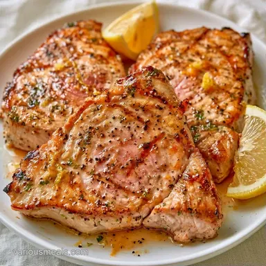 Lemon Pepper Grilled Tuna in 18 Minutes Recipe Card