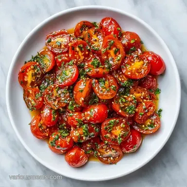 Marinated Cherry Tomato Salad with Basil