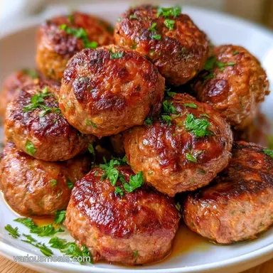 Mediterranean Beef Meatballs in 35 Min
