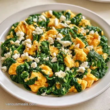 Mediterranean Egg Breakfast with Feta Recipe Card