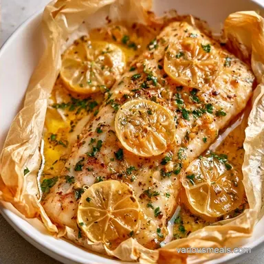 Mediterranean Fish En Papillote: Baked