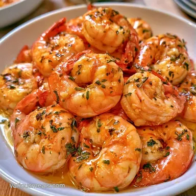 Mediterranean Garlic Shrimp in 20 Min Recipe Card