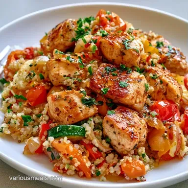 Mediterranean Quinoa Bowl in 30 Minutes Recipe Card