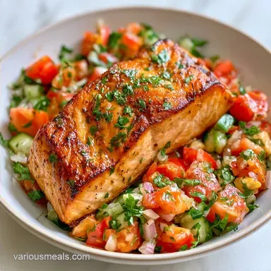 Mediterranean Salmon Bowls in 30 Minutes