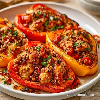 Mediterranean Stuffed Peppers in 1 Hour