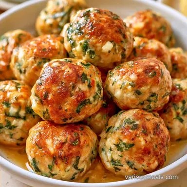 Mediterranean Turkey Meatballs with Feta