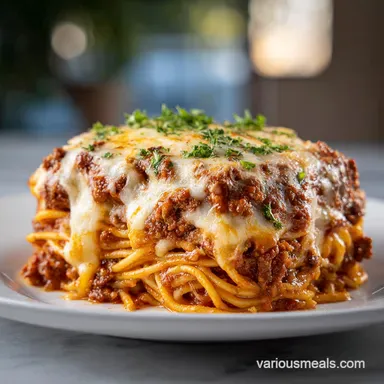 Million Dollar Spaghetti for 10 Servings with Creamy Cheese