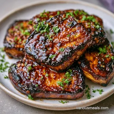 Miso Glazed Eggplant in 30 Minutes Recipe Card