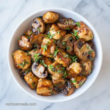 Mushroom Chicken Bites in 20 Minutes