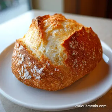 Crusty Bread Recipe: No Knead for 1 Hour