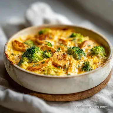 Cheesy Chicken Broccoli Rice Casserole in 30 Minutes